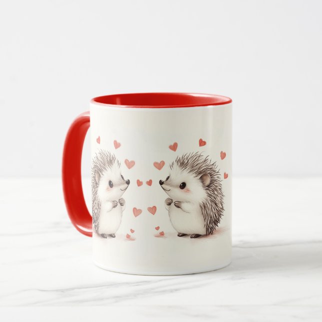 Taza ¡Hedgehugs! Gracioso y lindo erizo (Anverso izquierdo)