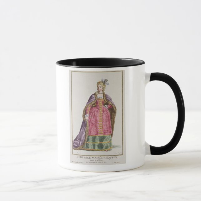 Taza Hedwige, marqués d'Arquien (a 1373-99) reinas de (Derecha)