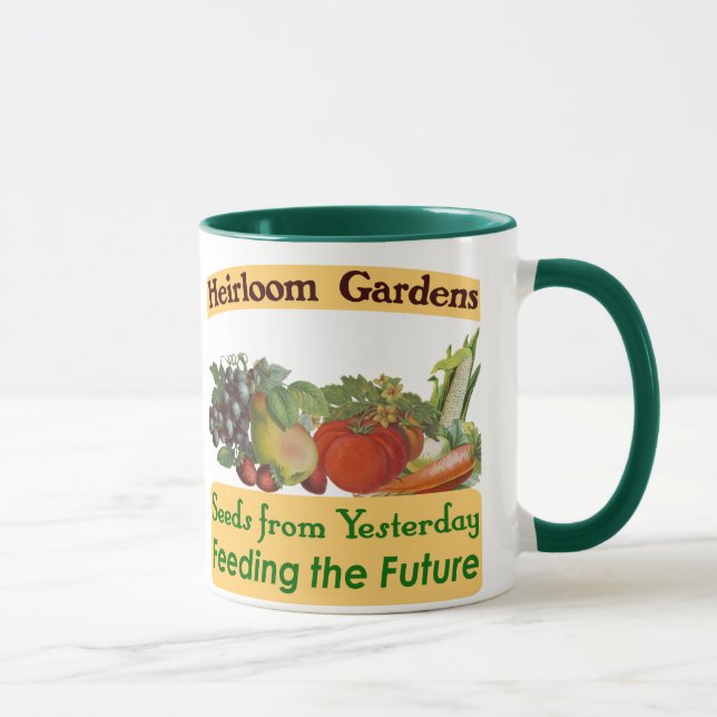 Taza Heirloom Gardens Green Saying (Derecha)
