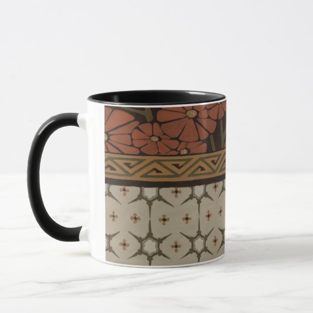 Taza Heirloom Textil con patrones decorativos (Izquierda)