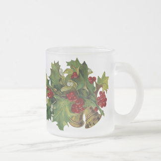 Taza helada acebo del navidad del Victorian
