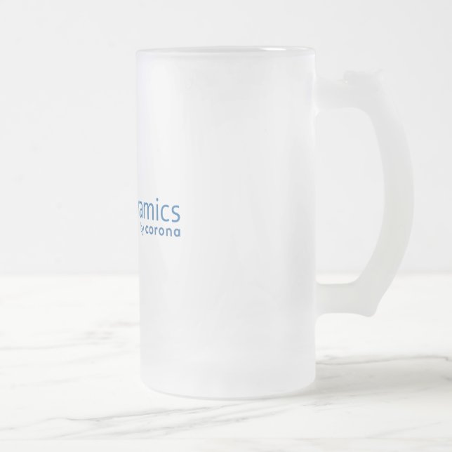 Taza helada cerámica de la orquídea (Derecha)