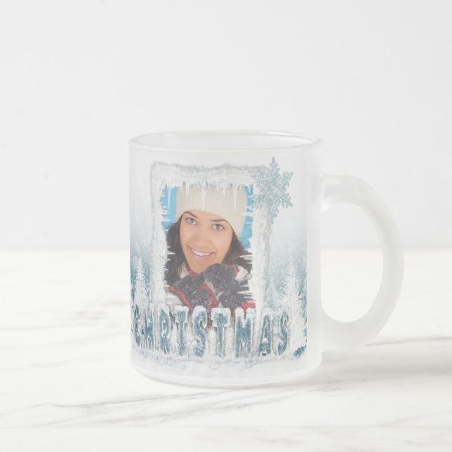 Taza helada de la foto del navidad (Derecha)