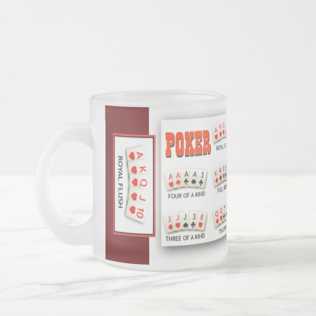 TAZA HELADA DE LA MANO DE PÓKER (Izquierda)