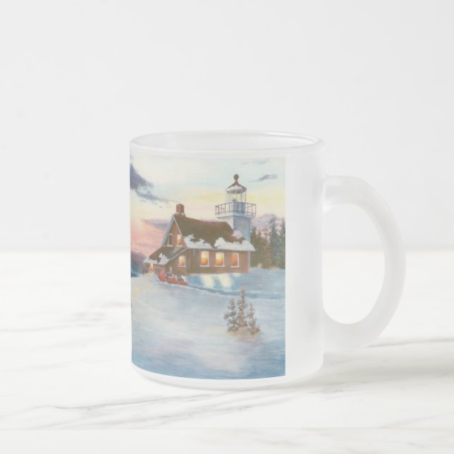 Taza helada puesta del sol de la estrella polar (Derecha)