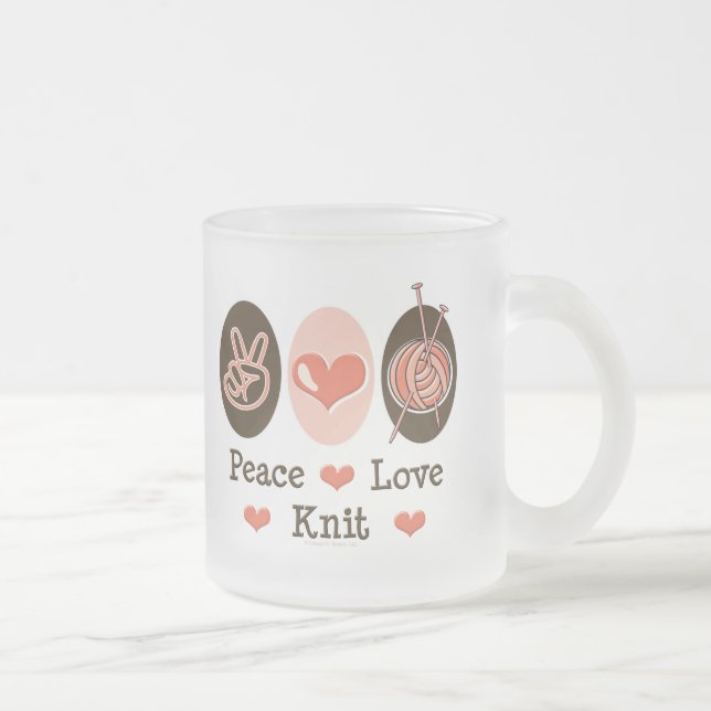 Taza helada punto del amor de la paz (Derecha)