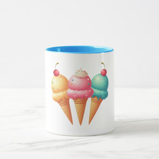 Taza Helado colorido (Centro)