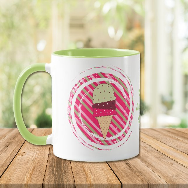 Taza Helado Cream Fresa Swirl (Subido por el creador)
