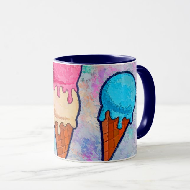 Taza Helado crema de café moto (Anverso derecho)