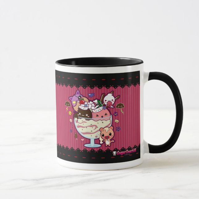 Taza ¡Helado de Kawaii atacado! (Derecha)