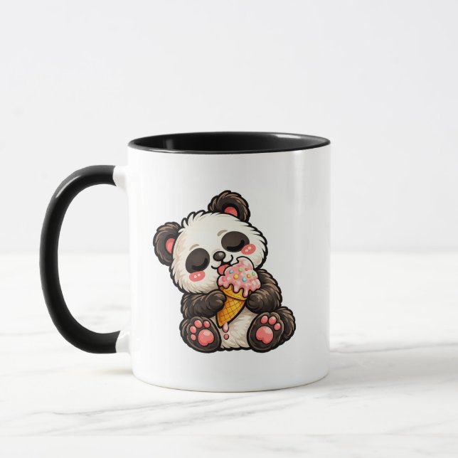 Taza Helado de Panda Adorable (Izquierda)