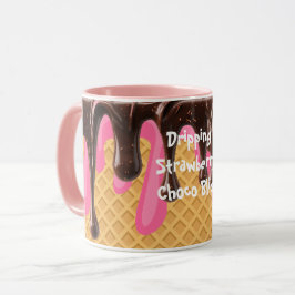 Taza Helado,Gota de Felicidad de Choco de Fresa