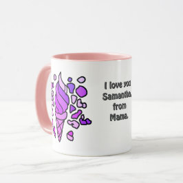 Taza Helado minimalista personalizado