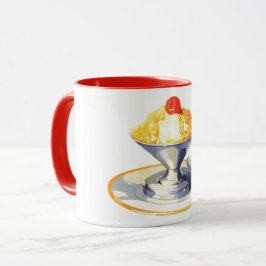 Taza Helado vintage sundae retro comida