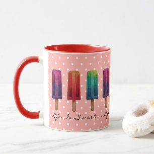 Taza Helados de pastas de color agua