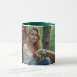 Taza Helena Chevalier disfrutando del café/balcón fores