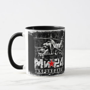 Taza Helicóptero grande de la Unión Soviética Mi-24