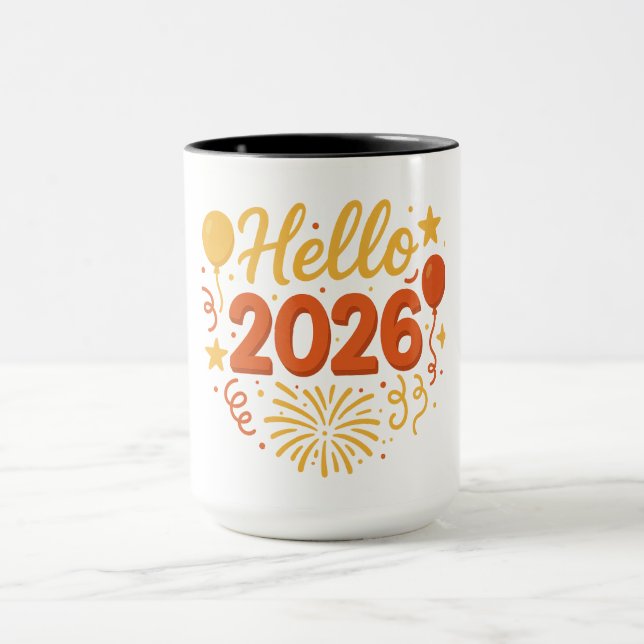 Taza Hello 2026 (Centro)