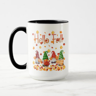 Taza Hello Fall Gnome 15oz Mug