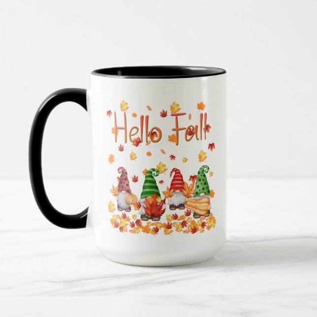 Taza Hello Fall Gnome 15oz Mug (Izquierda)