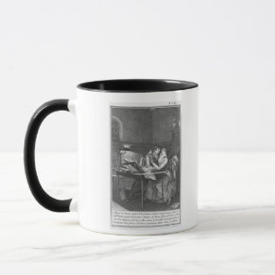 Taza Heloise y Abelard en su estudio