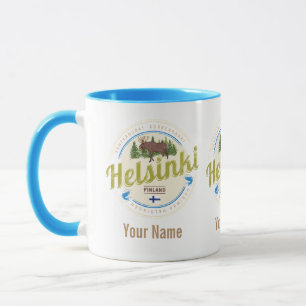 Taza Helsinki, capital del alce de Finlandia, recuerdo