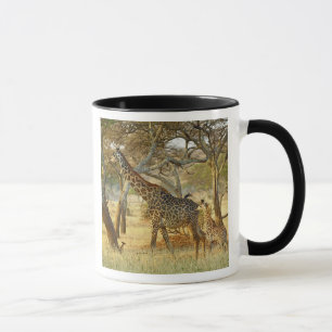 Taza Hembra adulta y jirafa joven, Giraffa