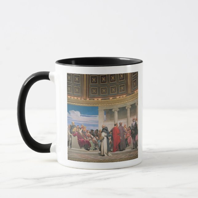 Taza Hemiciclo: Artistas de todas las edades, detalle (Izquierda)
