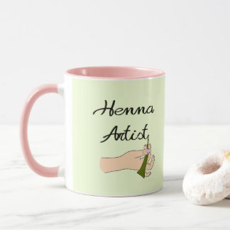 Taza Henna Artist con Henna Cone