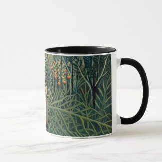 Taza Henri Rousseau - Tigre y Búfalo Luchando