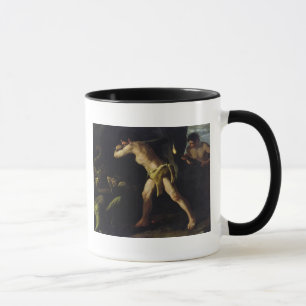 Taza Hércules que lucha con el Hydra de Lernaean