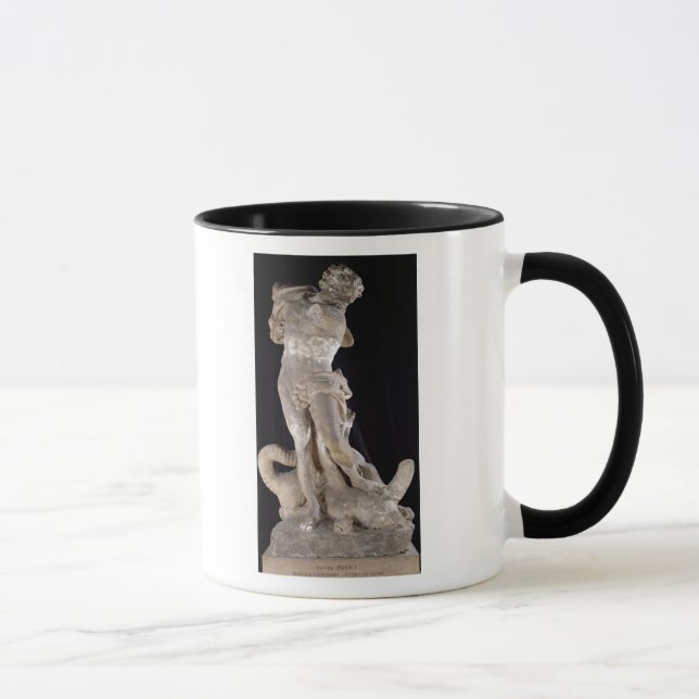 Taza Hércules que lucha el Hydra de Lernaean (Derecha)