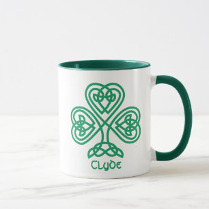 Taza Herencia celta irlandesa orgullosa - el shamrock