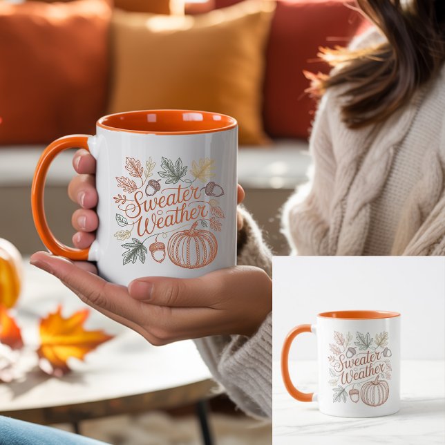 Taza Herencia | Suéter Clima Acogedor Café de Otoño (Subido por el creador)