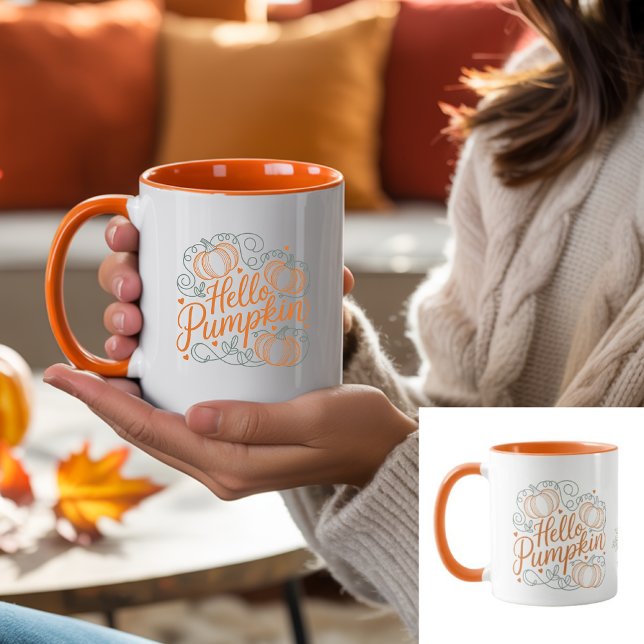 Taza Heritage | Hello Pumpkin Fall | Cute Autumn Fall (Subido por el creador)