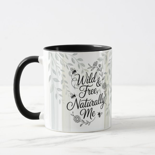 Taza Heritage Wild and Free Naturally Me Quote (Izquierda)
