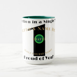 Taza Hermana con hoyo en uno: hito personalizado de gol