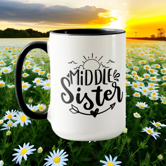 Taza Hermana media corta añadir monograma (Subido por el creador)
