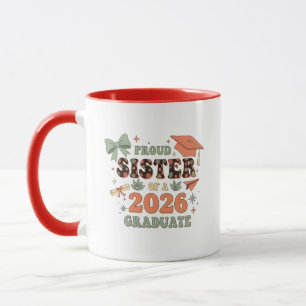 Taza Hermana Orgullosa de la Familia de un Graduado 202