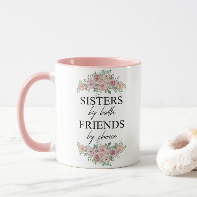 Taza Hermana por Amigo de Nacimiento por Cita de Elecci (Con donut)