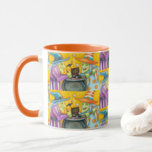TAZA HERMANAS DE BRAZA, GATO NEGRO Y HALLOWEB BREW