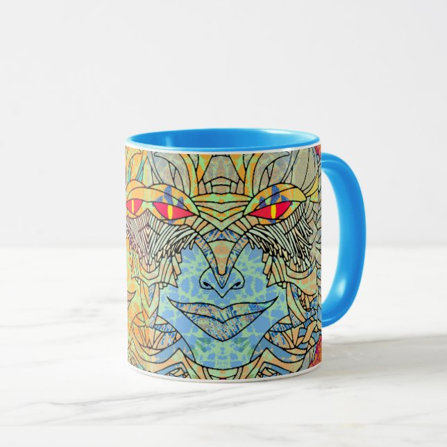 Taza Hermanas por todas partes Blue Mug (Anverso derecho)