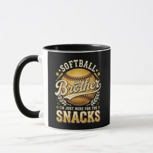 Taza Hermano de Sóftbol Divertido Snacks Deportes