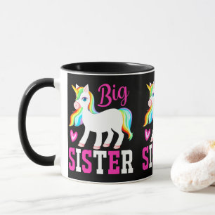 Taza Hermano Mayor Unicornio Mágico con Crin y Cola de