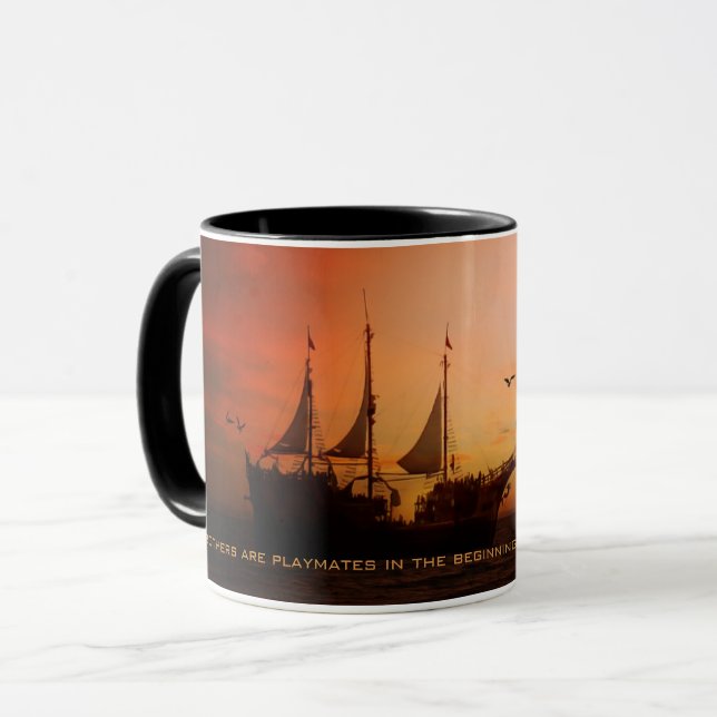 Taza Hermanos, mejores amigos por vida (Anverso izquierdo)