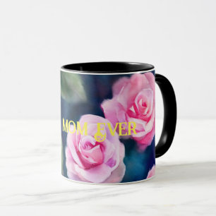Taza Hermosa acuarela popular colección de rosas rosas 