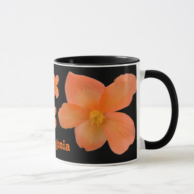 Taza Hermosa barba de Personalizable de Begonia (Derecha)