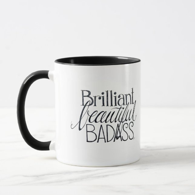 Taza hermosa brillante de Badass (Izquierda)