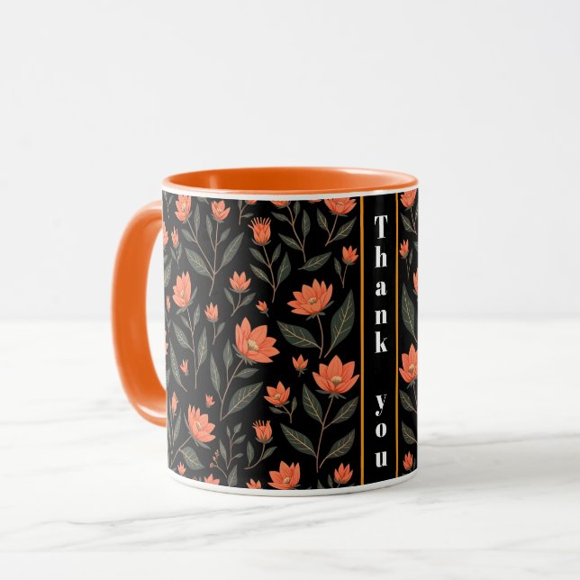 Taza Hermosa Colección de Flores Vintage (Anverso izquierdo)