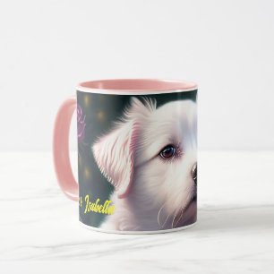 Taza Hermosa Colección De Perros Y Rosas